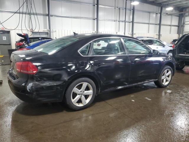 1VWBH7A39CC064301 - 2012 VOLKSWAGEN PASSAT SE შავი ფოტო 3