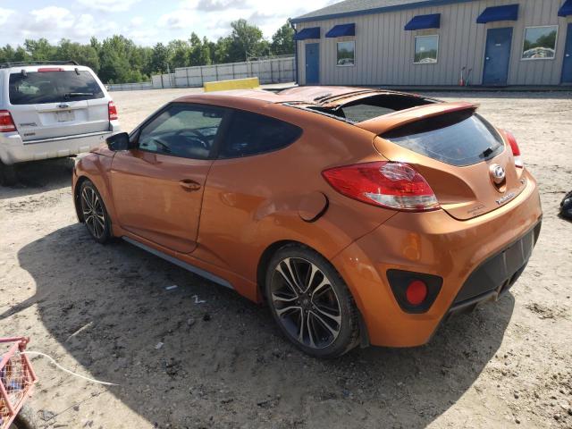 KMHTC6AE0GU287775 - 2016 HYUNDAI VELOSTER TURBO ORANGE photo 2