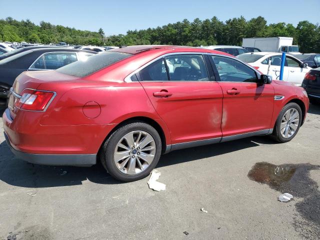 1FAHP2FW0AG125987 - 2010 FORD TAURUS LIMITED RED photo 3