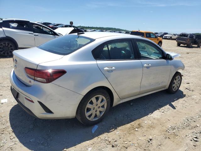 3KPA24AD5ME382580 - 2021 KIA RIO LX SILVER photo 3