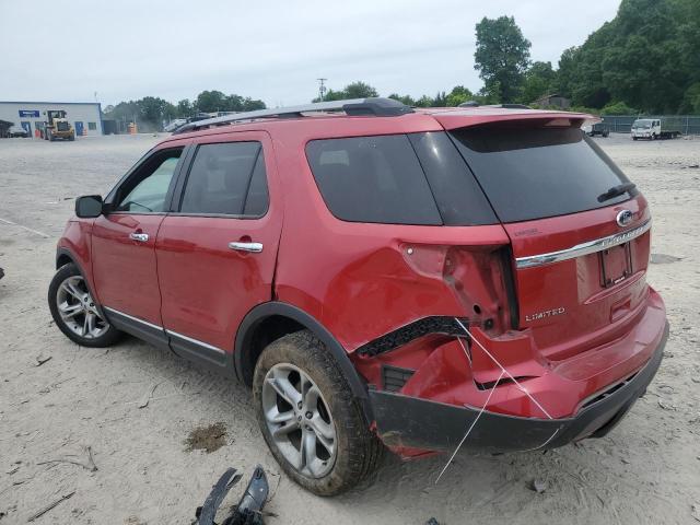 1FMHK8F83CGA64792 - 2012 FORD EXPLORER LIMITED RED photo 2