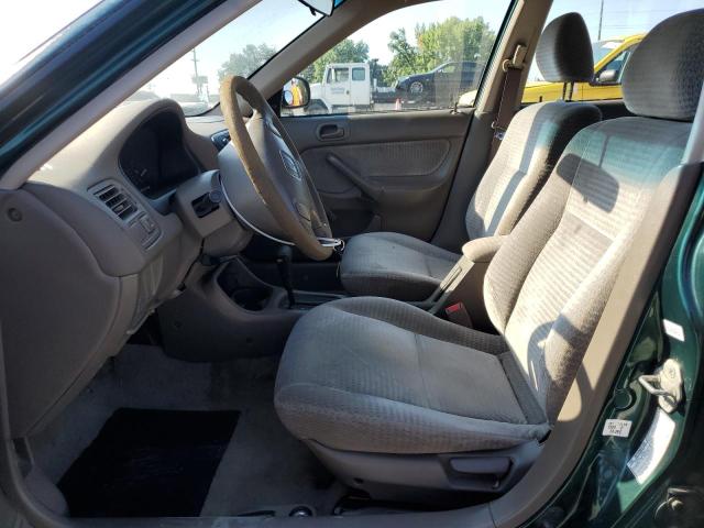 2HGEJ6611YH557613 - 2000 HONDA CIVIC BASE GREEN photo 7