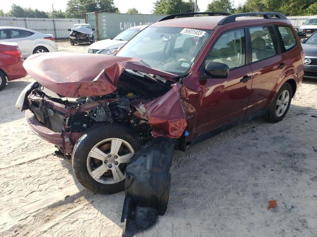 JF2SH6BC4AH793089 - 2010 SUBARU FORESTER XS Tünd qırmızı foto 1