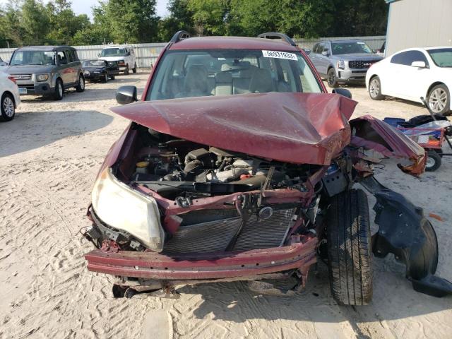 JF2SH6BC4AH793089 - 2010 SUBARU FORESTER XS Tünd qırmızı foto 5