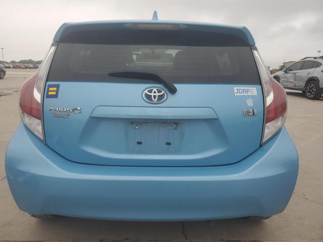 JTDKDTB39F1105421 - 2015 TOYOTA PRIUS C BLUE photo 6