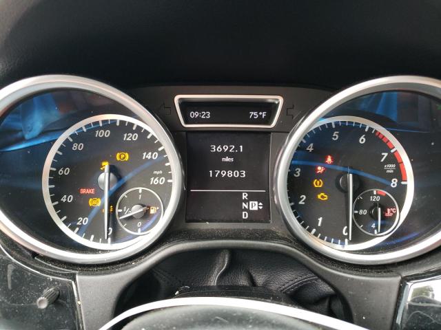 4JGDA5HB8CA073046 - 2012 MERCEDES-BENZ ML 350 4MATIC WHITE photo 9