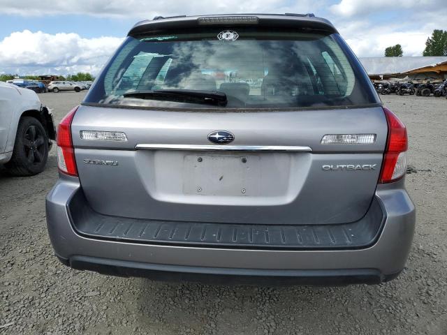 4S4BP60C587337781 - 2008 SUBARU OUTBACK SILVER photo 6