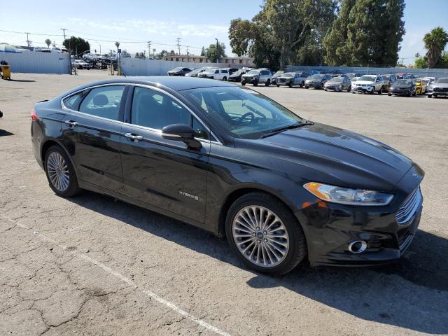 3FA6P0RU1DR371269 - 2013 FORD FUSION TITANIUM HEV BLACK photo 4