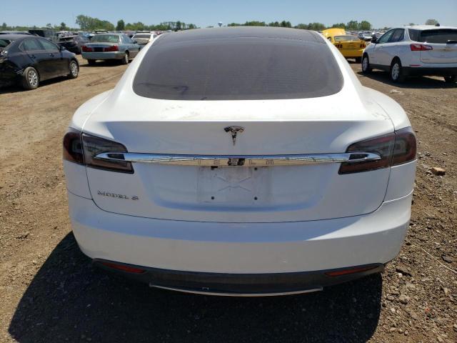 5YJSA1CG7DFP16972 - 2013 TESLA MODEL S WHITE photo 6