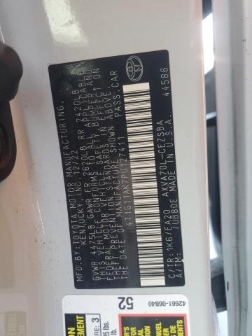 4T1G11AK7PU127411 - 2023 TOYOTA CAMRY SE NIGHT SHADE WHITE photo 12