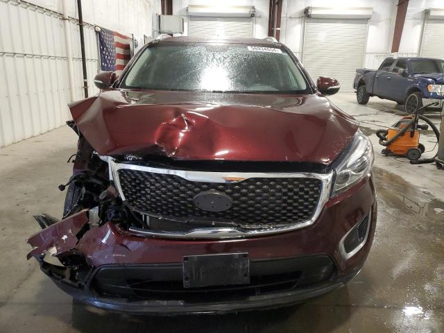 5XYPG4A31GG119495 - 2016 KIA SORENTO LX BURGUNDY photo 5