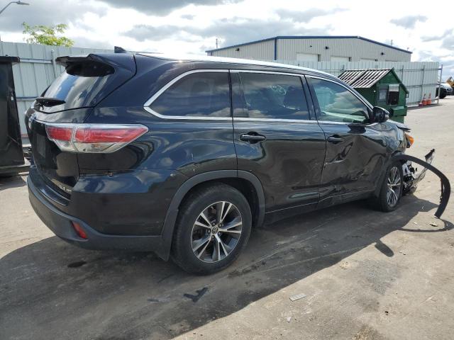 5TDJKRFH1GS333170 - 2016 TOYOTA HIGHLANDER XLE Սև լուսանկար 3