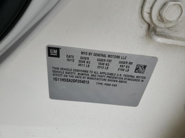 1G11H5SA2DF204813 - 2013 CHEVROLET MALIBU LTZ თეთრი ფოტო 12