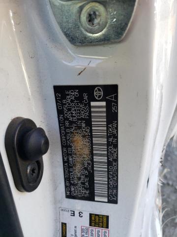 JTKJF5C71D3051240 - 2013 TOYOTA SCION TC 白色 照片 12