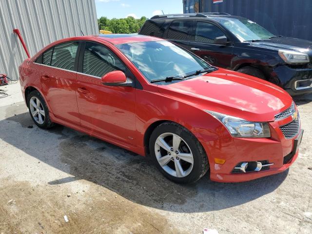 1G1PE5SB7D7302967 - 2013 CHEVROLET CRUZE LT RED photo 4