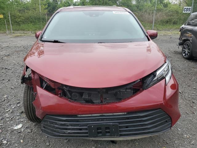 5TDJSKFC9SS161197 - 2025 TOYOTA SIENNA XLE ბურგუნდია ფოტო 5