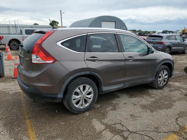 2HKRM4H75EH685806 - 2014 HONDA CR-V EXL BROWN photo 3