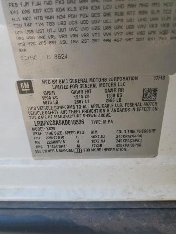 LRBFXCSA9KD018536 - 2019 BUICK ENVISION ESSENCE Білий фото 13