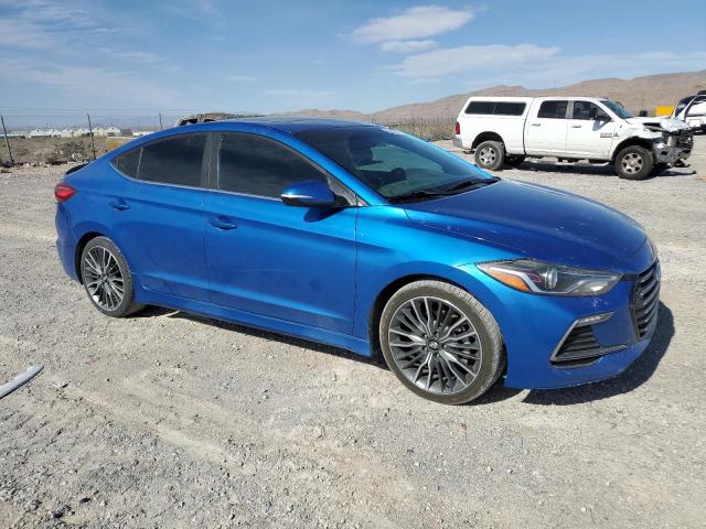 KMHD04LB5HU349578 - 2017 HYUNDAI ELANTRA SPORT BLUE photo 4