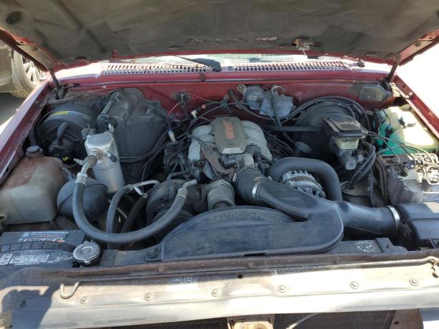 1GNCS13W6P2189417 - 1993 CHEVROLET BLAZER S10 BURGUNDY photo 11