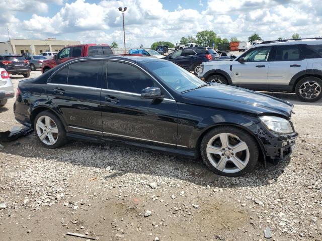 WDDGF8BBXBR134268 - 2011 MERCEDES-BENZ C 300 4MATIC BLACK photo 4