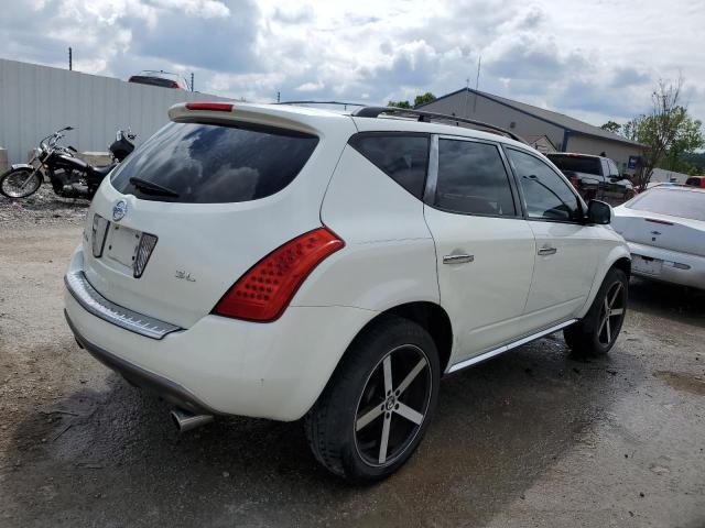 JN8AZ08T96W402098 - 2006 NISSAN MURANO SL WHITE photo 3