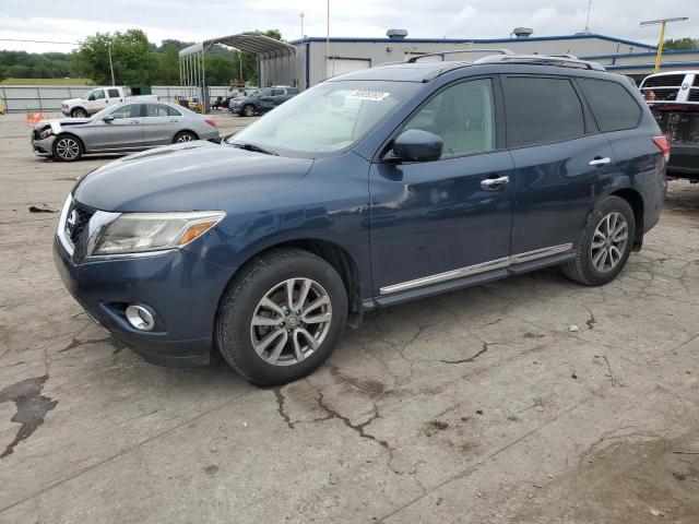 5N1AR2MN6DC671474 - 2013 NISSAN PATHFINDER S BLUE photo 1
