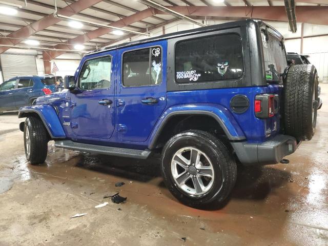 1C4HJXEN9LW152499 - 2020 JEEP WRANGLER U SAHARA BLUE photo 2