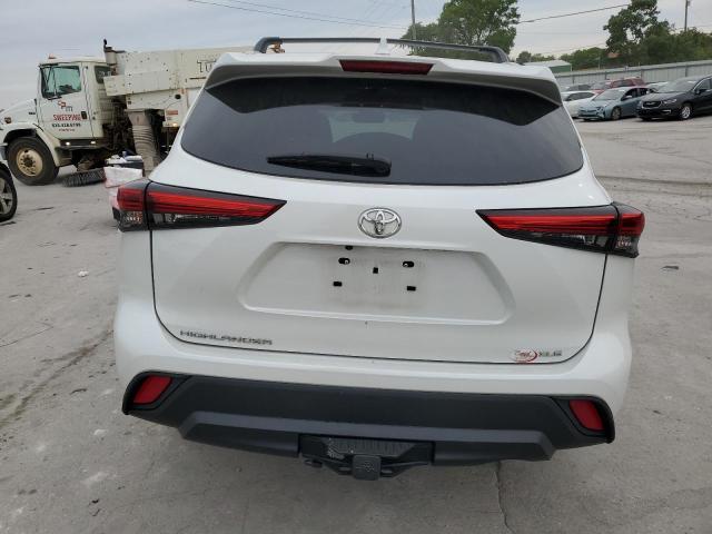5TDGZRAH4NS129232 - 2022 TOYOTA HIGHLANDER XLE WHITE photo 6