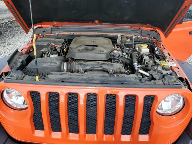 1C4HJXDN3LW166562 - 2020 JEEP WRANGLER UNLIMITED SPORT ORANGE photo 11