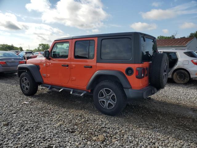 1C4HJXDN3LW166562 - 2020 JEEP WRANGLER UNLIMITED SPORT ORANGE photo 2