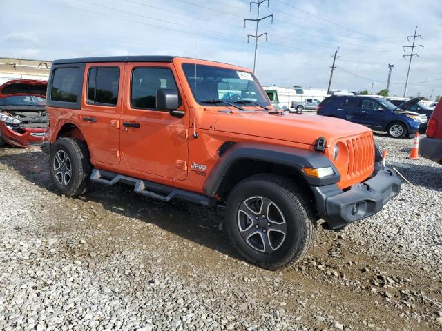 1C4HJXDN3LW166562 - 2020 JEEP WRANGLER UNLIMITED SPORT ORANGE photo 4