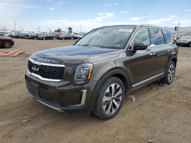 5XYP6DHC8NG294168 - 2022 KIA TELLURIDE S GRAY photo 1