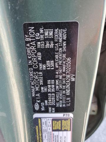 KNDJN2A29E7020506 - 2014 KIA SOUL GREEN photo 14