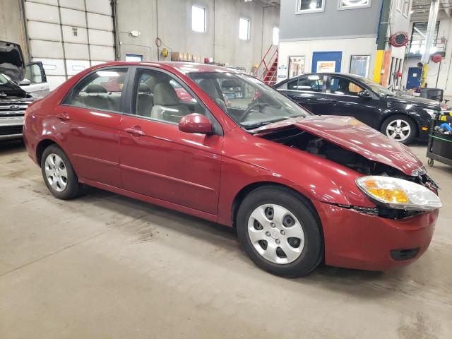 KNAFE121785530405 - 2008 KIA SPECTRA EX RED photo 4