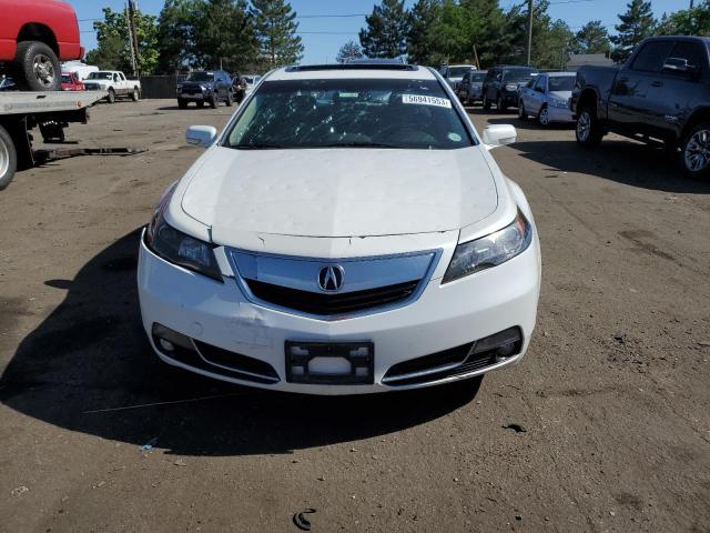 19UUA9F5XDA005584 - 2013 ACURA TL TECH WHITE photo 5