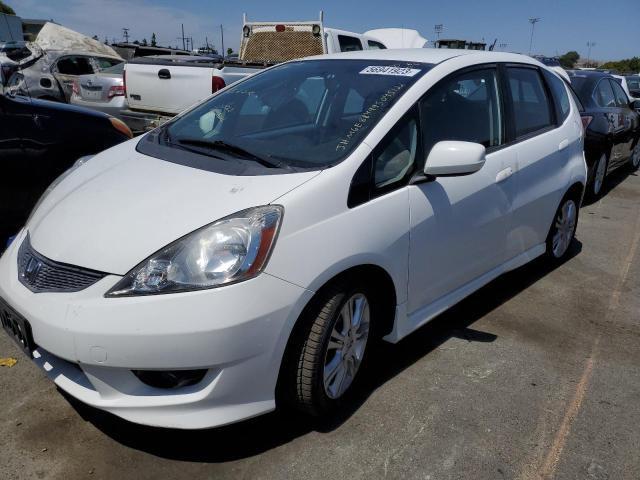 JHMGE88499S045122 - 2009 HONDA FIT SPORT WHITE photo 1