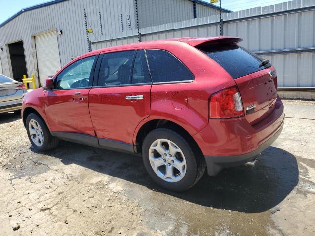 2FMDK3JC8BBA02758 - 2011 FORD EDGE SEL RED photo 2