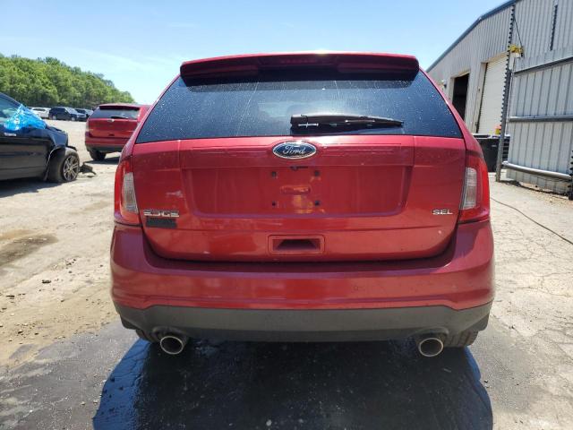 2FMDK3JC8BBA02758 - 2011 FORD EDGE SEL RED photo 6