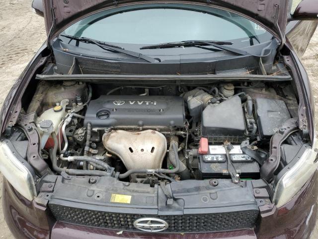 JTLKE50E081026921 - 2008 TOYOTA SCION XB MAROON photo 11