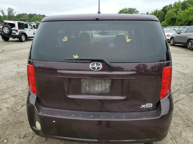 JTLKE50E081026921 - 2008 TOYOTA SCION XB MAROON photo 6