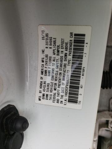 1HGCR3F80DA039173 - 2013 HONDA ACCORD EXL WHITE photo 12