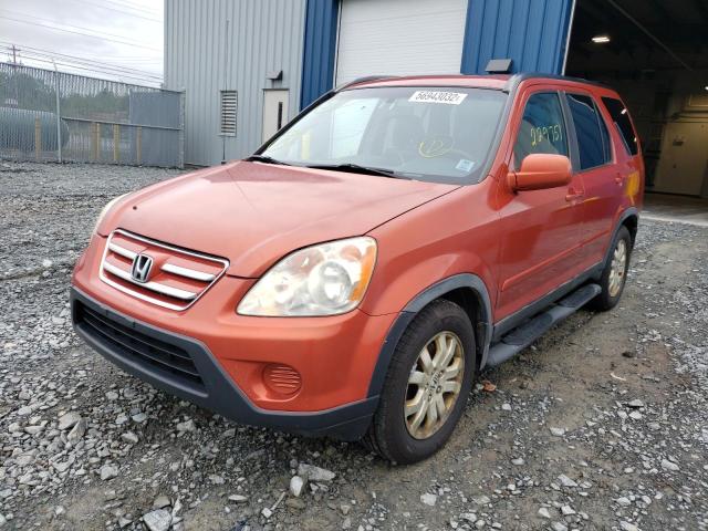 JHLRD78995C811022 - 2005 HONDA CR-V SE ORANGE photo 2