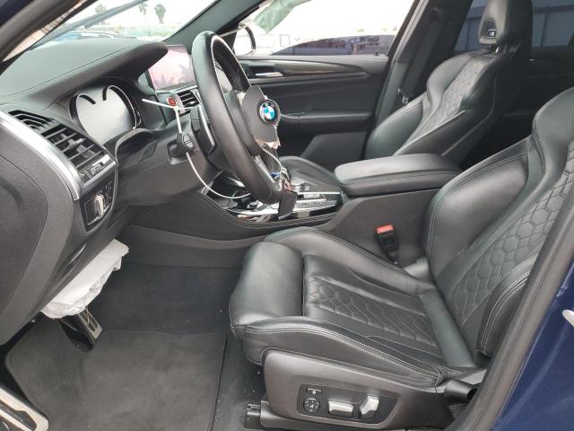 5YMUJ0C03L9C78718 - 2020 BMW X4 M COMPETITION BLUE photo 7