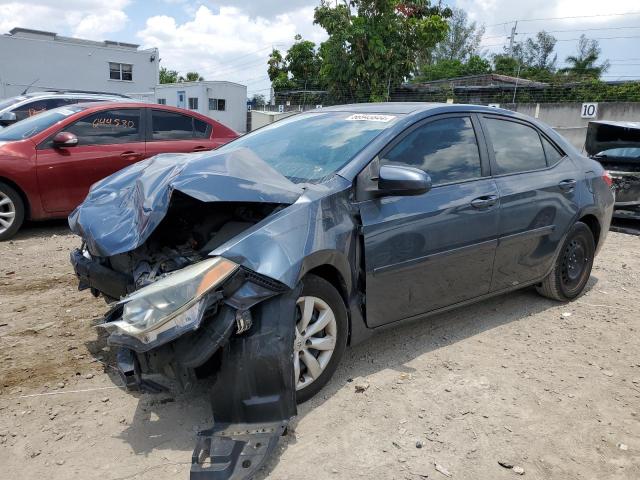 2T1BURHE1FC368266 - 2015 TOYOTA COROLLA L GRAY photo 1