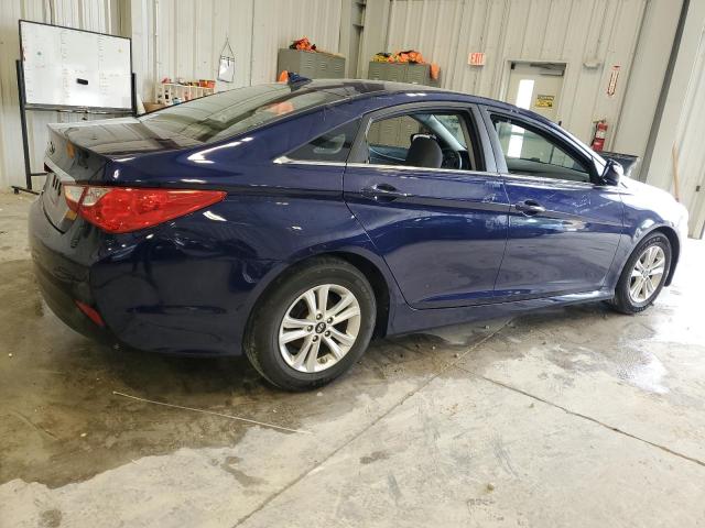 5NPEB4AC3EH839263 - 2014 HYUNDAI SONATA GLS BLUE photo 3