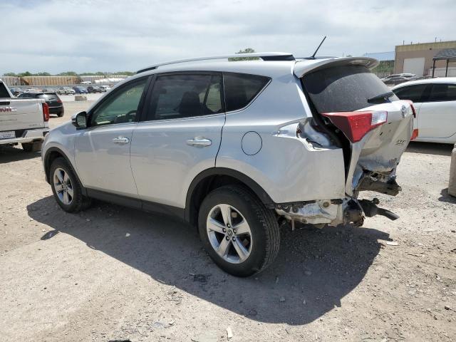 JTMRFREV9FJ047092 - 2015 TOYOTA RAV4 XLE SILVER photo 2
