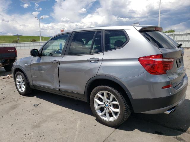 5UXWX7C56DL981072 - 2013 BMW X3 XDRIVE35I GRAY photo 2