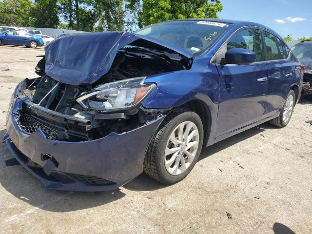 3N1AB7APXJL647113 - 2018 NISSAN SENTRA S BLUE photo 1