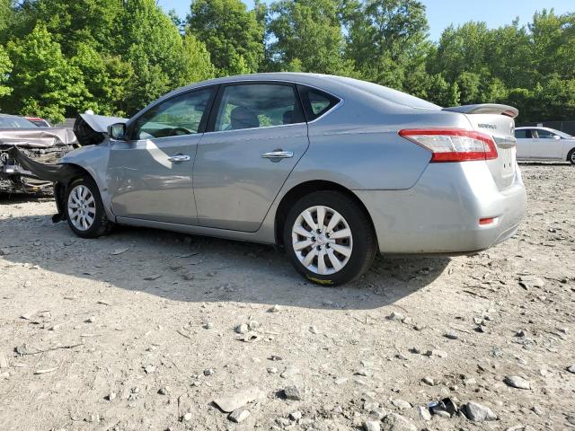 3N1AB7AP5EL663032 - 2014 NISSAN SENTRA S SILVER photo 2